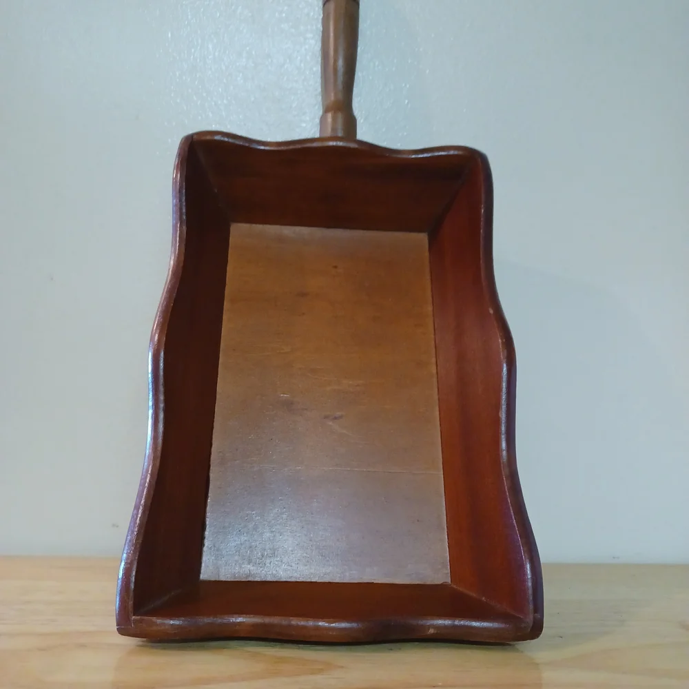 Vintage Unique Japanese Carved Wood Tray, Basket Decor/ HARD TO FIND.